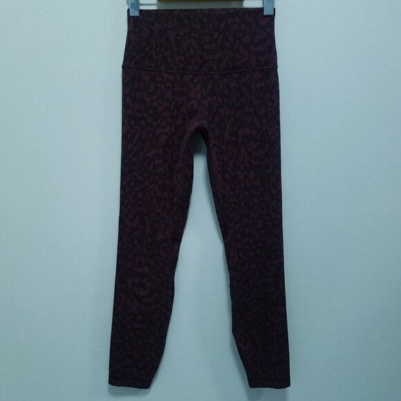 3 Lululemon Align Pant II Camo Raspberry Glo Run Inspire Size 6 Small Bundle - Picture 6 of 16